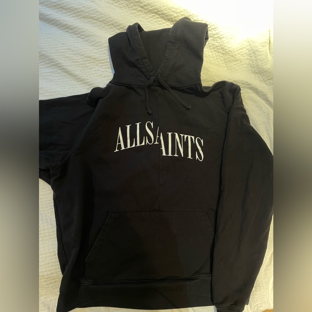 All saints men’s hoodie in size medium